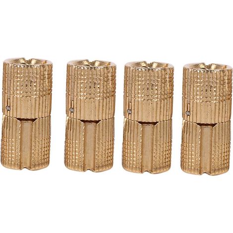 Verdecktes Drehscharnier – 4-teiliges Set, 12 mm, vergoldetes Kupfer, für Küche/DIY-Dekorationen – Tragkraft 8 kg/2 Stück, 180°-Drehung (1/5)