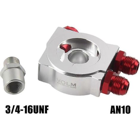 Aluminium CNC AN8 AN10 Ölgeber-Kühler-Sandwich-Turbo-Thermostatplatte-Filteradapter – SW11-10B-VM