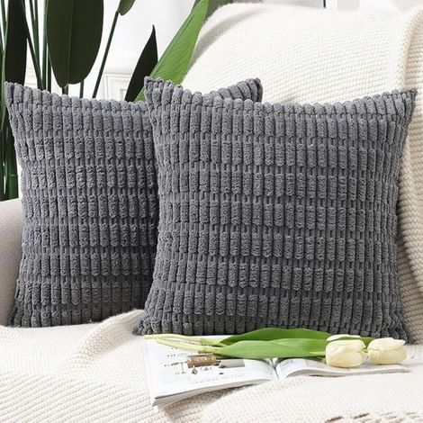 Taie d'oreiller en peluche, 5050 cm (hors garniture), lot de 2, décoration intérieure, canapé, canapé de salon. (1/5)