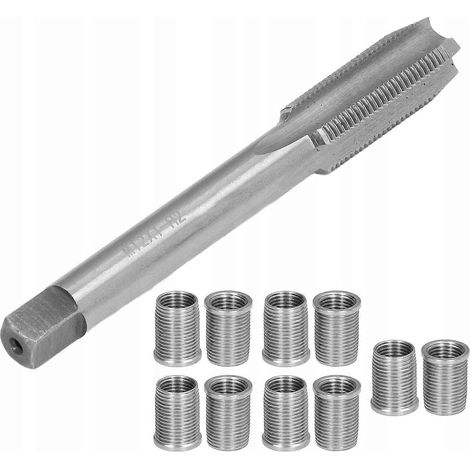 Kit de réparation de filetage de bougie d'allumage, 10 inserts filetés M10 (1/4)
