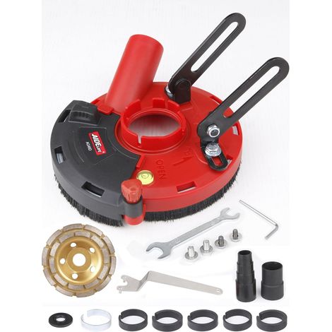 Capot de Protection pour Meuleuse Angulaire 115/125mm+Disque Diamant à Meuler Béton 125mm (1/5)