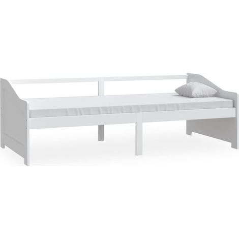 Maison Exclusive - Divano Letto a 3 Posti Bianco Legno Massello di Pino 90x200cm