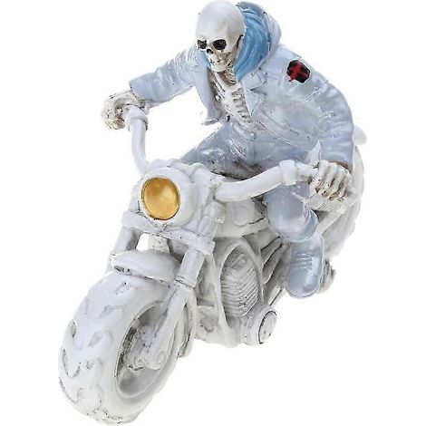 Statue de collection en résine représentant un squelette gothique pour Halloween (A) (1/5)