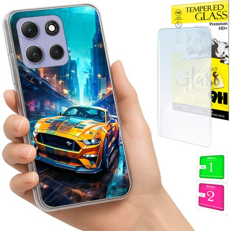 Funda para Motorola Moto G86 Power, carcasa trasera con foto y cristal 9H. (1/5)