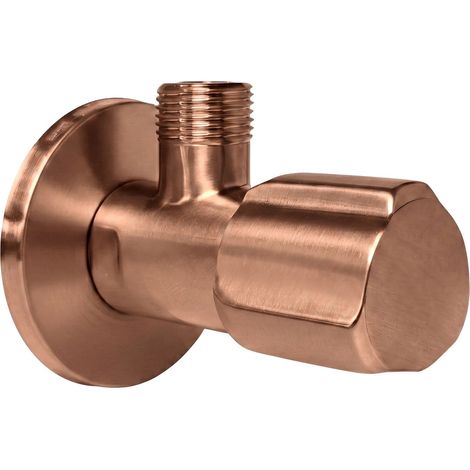Rea Valvola Ad Angolo 02 1/2" X 3/8" Brush Copper (1/5)