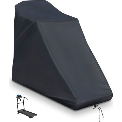 Housse de Protection étanche à la poussière pour Tapis de Course à Pied avec Fermeture éclair - Tissu - pour l'extérieur et l'intérieur - Noir (1/4)