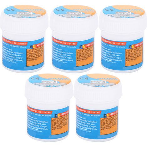 5Pcs Flux de soudure XG-50 Sn63 20-38µm IPX3 pour Reballing BGA SMT Soudure à l'étain (1/5)