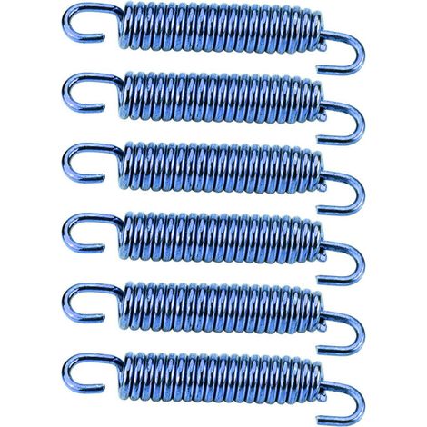 Crochets à ressort pour silencieux d'échappement en acier inoxydable, 6 pièces, pour moto, Scooter, ATV, bleu (1/5)