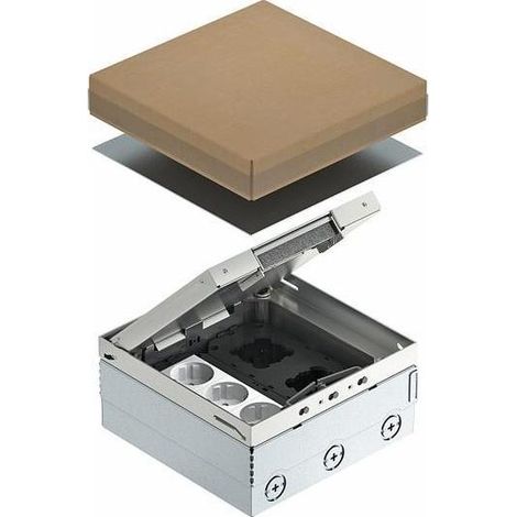 OBO Bettermann Vertr Bodentank komplett 3-f. VDE-Steckdose UDHOME4 2V V (1/5)