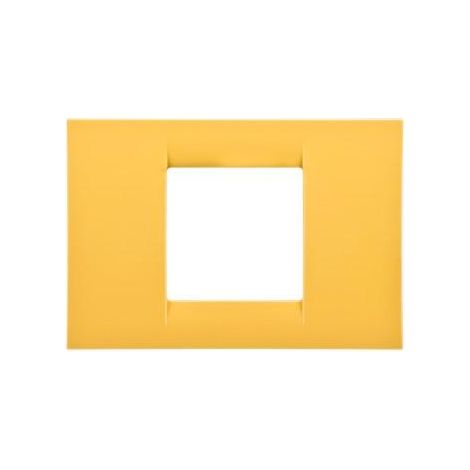 PLAQUE 2 POS.JAUNE MAIS SYSTEM VIRNA GEWISS GW22182