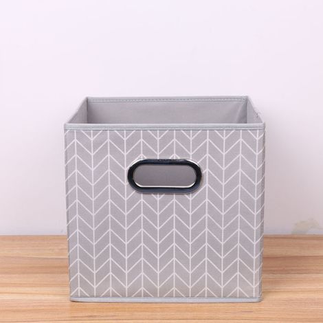 TrAdE Shop Traesio - Box Scatola Salvaspazio Armadio Contenitore Porta Oggetti Organizer 25x25x25 Cm - (1/5)
