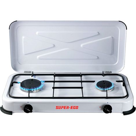 cuisinière à gaz émaillée à 2 feux (1/2)
