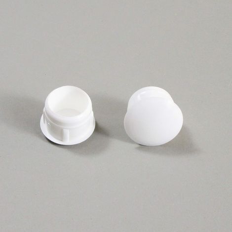 ajile - Bouchon Cache Obturateur pour Trou Alésage de Diamètre 12 mm - Plastique BLANC - Sachet de 50 pièces - OBF212x50-FBA (1/4)