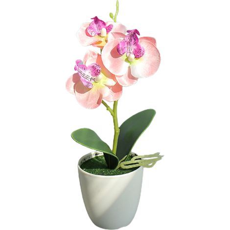 Künstliche Orchideenblüten, wunderschönes, farbenfrohes Blumenarrangement für Zuhause, Hochzeit, Party, Wohnzimmer (4) (1/5)