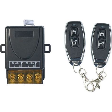 Interruptor de control remoto inalámbrico de alta potencia de 433 MHz, control remoto RF AC 220V/240V/110V 30A para luces, bombas de agua, electrodomésticos y riego agrícola. (1/5)