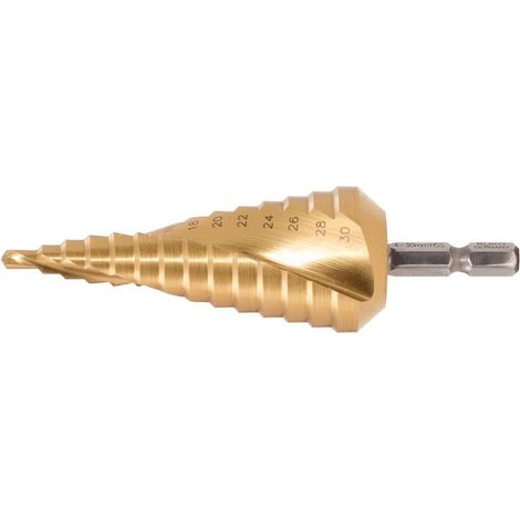 KS Tools HSS-TiN Stufenbohrer,Ø 6-25mm, 7 Stufen - 330.2357
