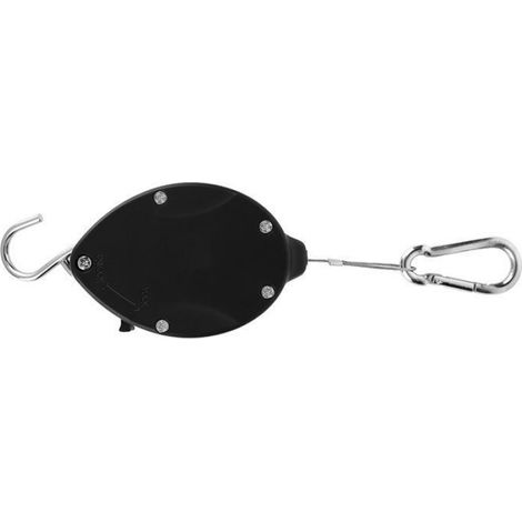 Crochet de suspension rétractable - - 25 kg - 160 cm - ABS - Jardin/Balcon (1/4)