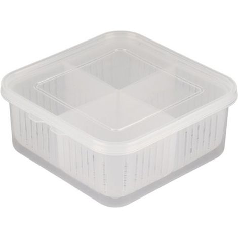 Boîte de conservation des légumes Boîte de rangement pour oignons et ail Boîte de rangement pour fruits (1/5)