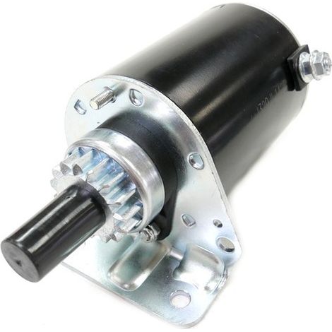 Démarreur moteur bicylindre Briggs et Stratton – Pignon métal 15 dents – Entraxe 58mm – Longueur 178mm – Compatible modèles 350000/380000