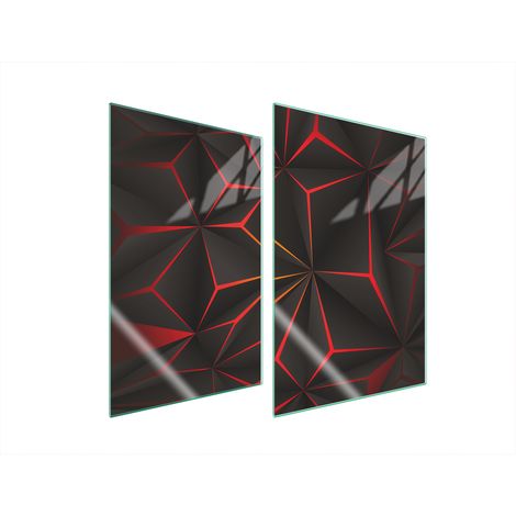 PIASTRA PROTETTIVA IN VETRO PER CUCINA 2x35x52 MODELLO (1/5)