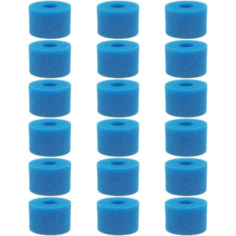 18Pcs for Pure watering hole Reusable Washable Foam Hot Tub Filter Cartridge S1 Type (1/5)