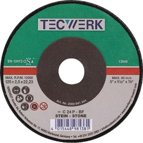 TECWERK Trennscheibe STE D230x3mm ger.STE Bohr.22,23mm TECWERK (1/2)