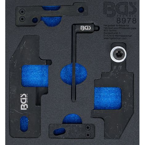 BGS Werkstattwageneinlage 1/6: Motor-Einstellwerkzeug-Satz für PSA / Toyota 1.0 / 1.2 VTi - 8978 (1/4)