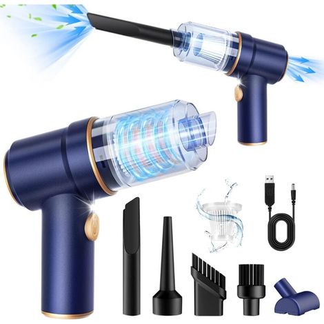 Akku-Staubsauger mit USB-Anschluss, Mini-Autostaubsauger, starke Saugkraft, tragbar und praktisch. (1/4)