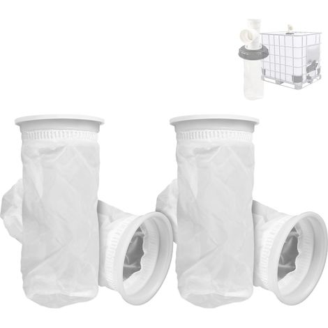 4-Piece Nylon IBC Filter Set, Washable 1000L Rainwater Tank Filters, IBC Lid Filter, Tank Accessories, IBC Tank