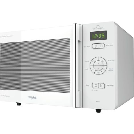 Whirlpool – Micro-ondes à poser 25L 800W – Cuisson grill et croustillante – Dimensions 52 x 42.5 x 30.1 cm – 22 programmes automatiques