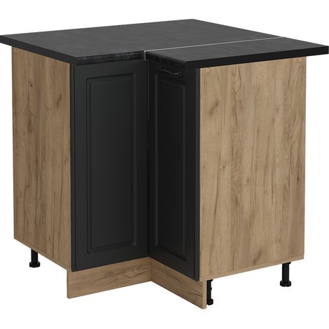 Mobile ad angolo cucina R-Line, Antracite casa di campagna, 75.6 cm , PL Antracite, Vicco