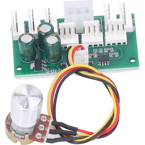 Contrôleur de vitesse de ventilateur de PC, gouverneur PWM d'interface universelle 12V 4Pins/3Pins 8 voie 0-99,99% réglable pilote de ventilateur de refroidissement de châssis de PC