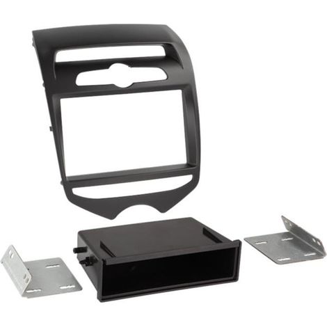Support autoradio compatible avec Hyundai ix20 - Noir mat
