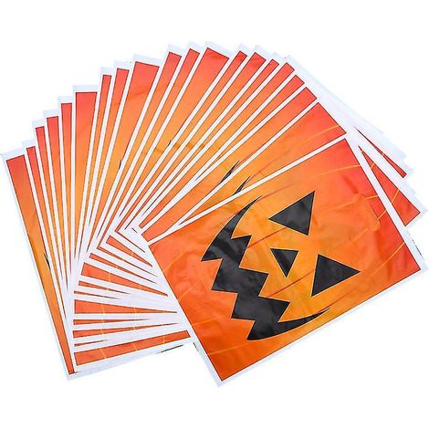 20 sacs à motifs citrouille pour décorations d'Halloween (1/3)