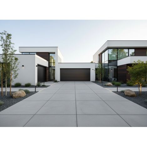 Losa hormigon para jardin y exteriores 60x60 cm / Palet - 25 unidades 9 m² / 60x60x4 cm. / Gris