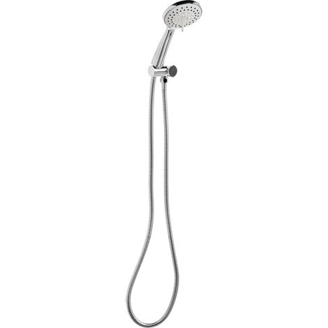 Conjunto de alcachofa y manguera clásico moderno 3 modos de chorro de metal plateado Tamushal