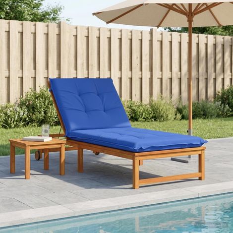 vidaXL Coussin de transat GEMERT 100 % polyester Bleu royal (1/5)