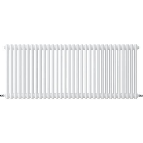 Acezanble Horizontal Traditional Cast Iron Style Radiator 600x1460mm 3 Column White (1/4)