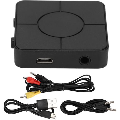 Récepteur Bluetooth 2-en-1 Émetteur Audio Sans Fil Mains Libres pour Auto Maison Stéréo Casque (1/5)