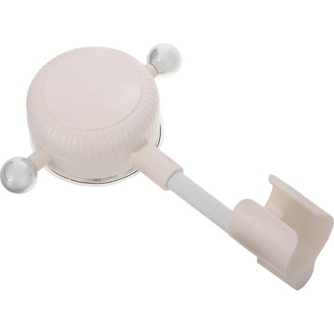 Porte-gobelet de douche blanc pour salles de bain, réglable, en ABS, écologique et réutilisable. (1/5)