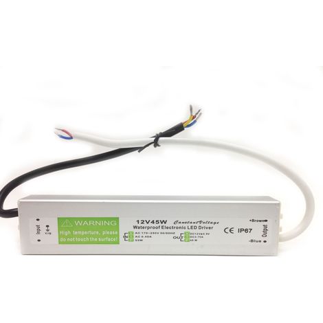 Trasformatore LED 45W 12v DC per striscia lampadine 3.75A KSR-45W-WATER (1/4)