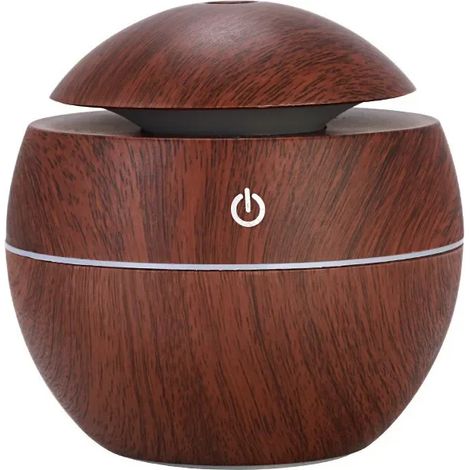 Humidificateur d'air ultrasonique USB imitation bois (1/4)