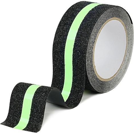 Ruban adhésif antidérapant escalier avec film Lumineux Brille dans Le Noir,5cm x 5m,Ruban Sécurité Antidérapant Phosphorescent pour escaliers intérieur et extérieur et les marches (1/5)