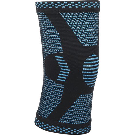 Genouillère de compression en nylon extensible pour cyclisme, basketball et volleyball - Taille M 43-48cm - Prévention des blessures sportives (1/5)