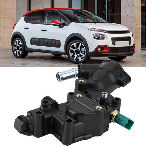 Thermostatgehäuse mit Kühlmitteltemperatursensor 9654775080 für CITROËN BERLINGO C2 C3