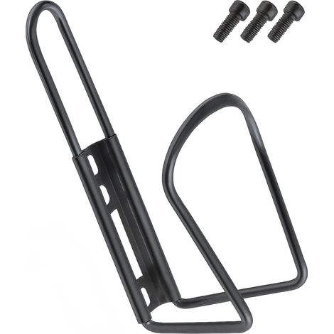 Portaborraccia per Bicicletta in Alluminio Portabottiglie D'acqua per bici da corsa MTB Unisex (NERO) (1/4)