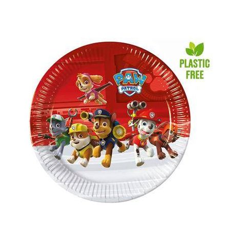 Piatti di carta Paw Patrol, 23 cm, 8 pezzi. (1/2)