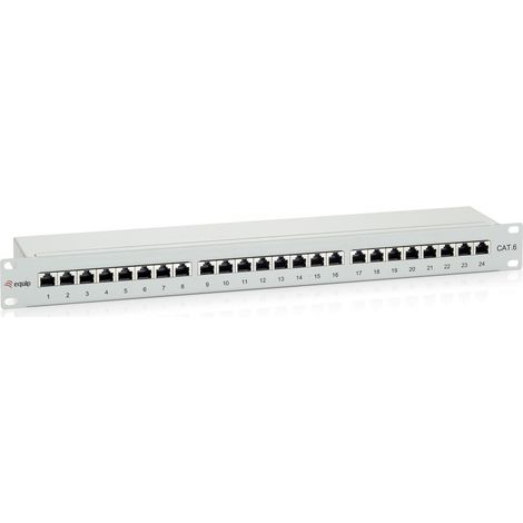 Equip 326324 pezzo di pannello 1U (Equip Patchpanel CAT6 24 Port lightgrey 19 [1HE]) (1/5)