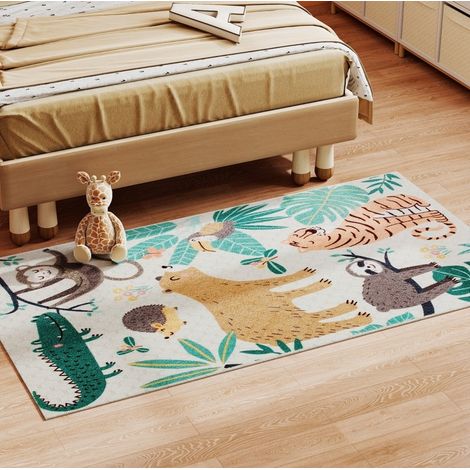 Tapis multicolore 150x80 cm antidérapant polyester HAVRYA (1/5)
