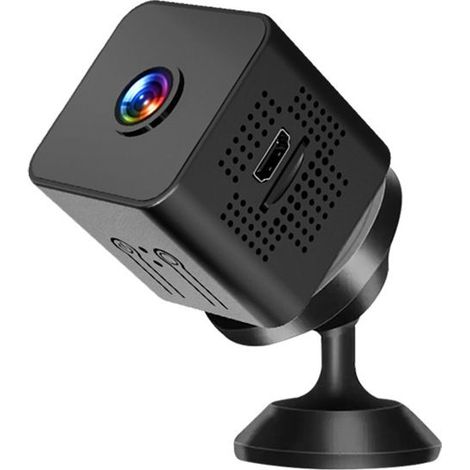 KLVGTIFS PU - Mini caméra X1 WiFi - 1080P - Vision nocturne - Détection de mouvement - Surveillance infrarouge - Noir (1/5)